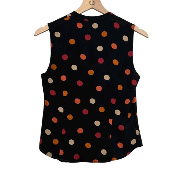 Vntg Yves Cossette Depeche Mode Skirt Set Size 4 Polka Dot Crepe Classic - Picture 4 of 6